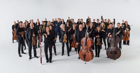 Musikerinnen und Musiker des Musikkollegium Winterthur im Konzert