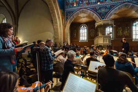 Probe zu Bachs Matthäus-Passion in der Stadtkirche Winterthur