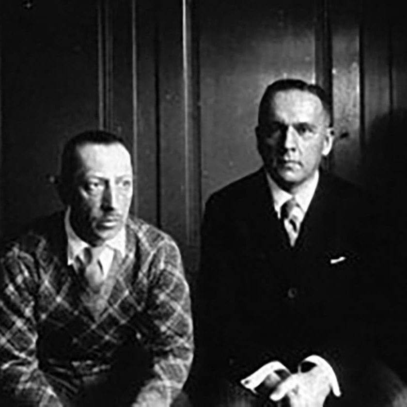 Igor Strawinsky und Werner Reinhart im Rychenberg