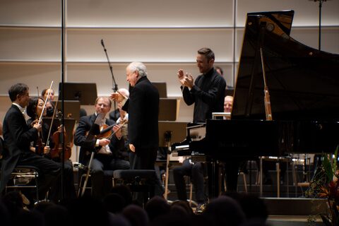 Orchester auf der Bühne bei der Saisoneröffnung 2022