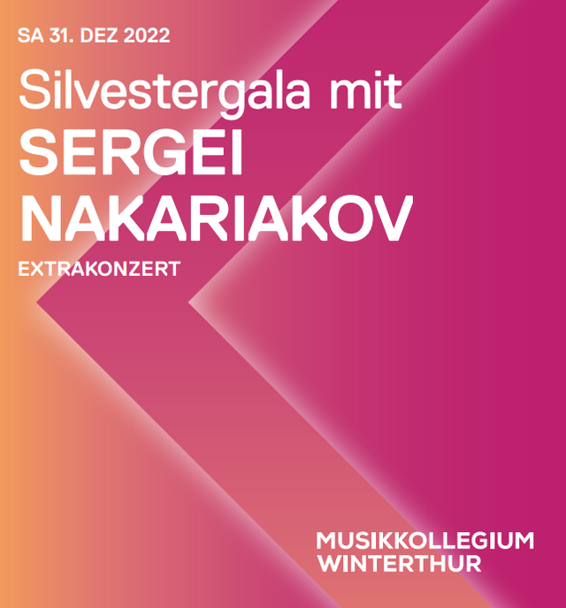 Programmheft-Cover «Silvestergala mit Sergei Nakariakov» 2022