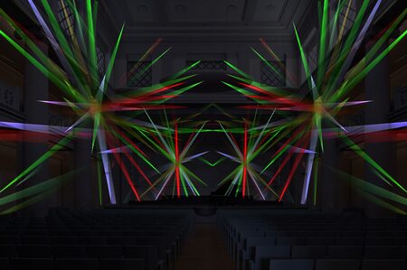 Lichtinstallations-Simulation für «Mit Licht Musik machen»